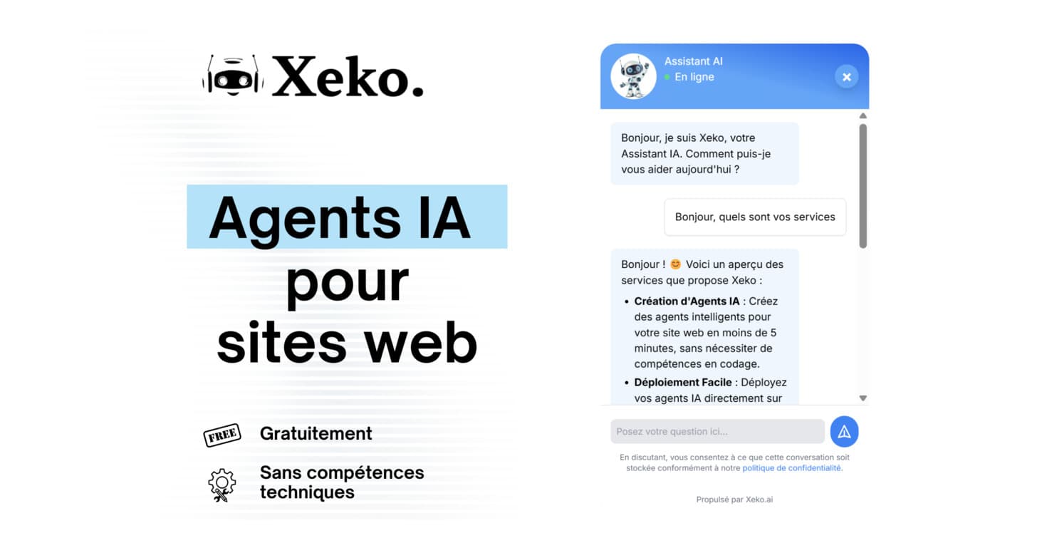 Xeko - Agents IA pour sites web